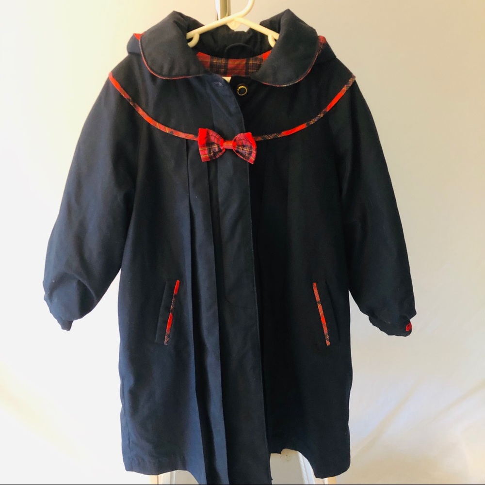 Rothschild Navy Cotton Shell, Lined Hooded Coat 6